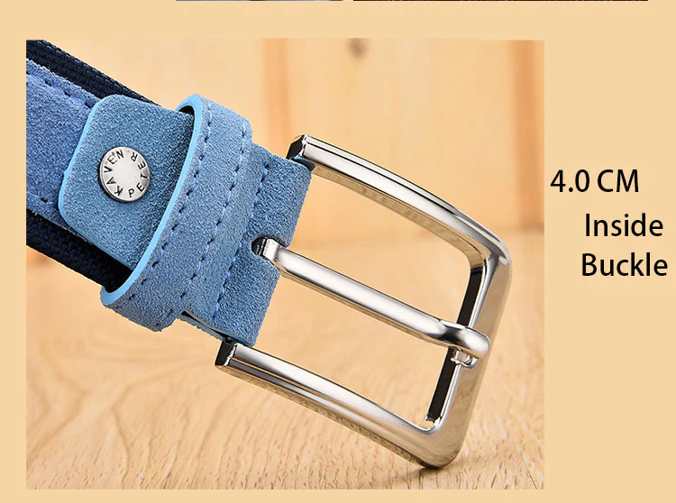 KAVENPETER™ Genuine Suede Leather Belt For Men - Image 25