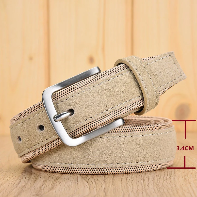 KAVENPETER™ Genuine Suede Leather Belt For Men - Image 7