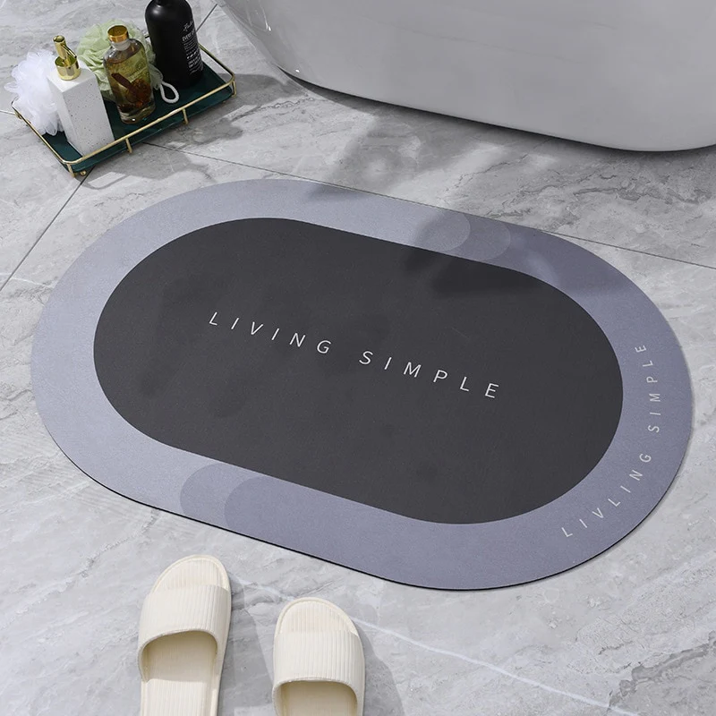 Super Absorbent Stylish Quick Drying Bathroom Rug - Image 17