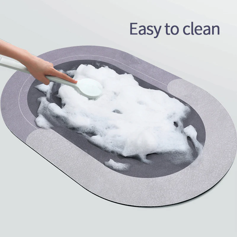 Super Absorbent Stylish Quick Drying Bathroom Rug - Image 35