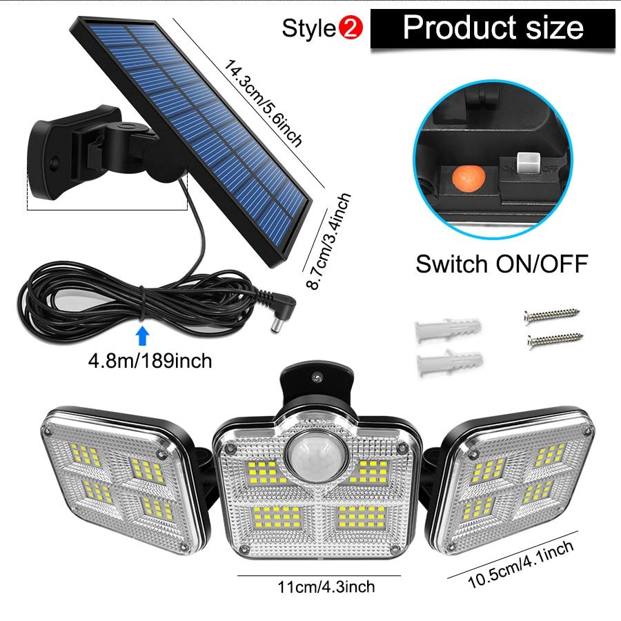 Super Bright Adjustable Solar Waterproof LED Light - Image 3