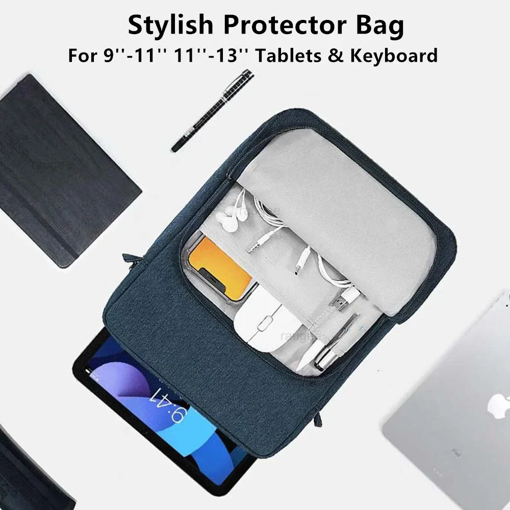 Premium 360° Protective 5 Pockets Tablet Sleeve with Plush Protection - Image 7