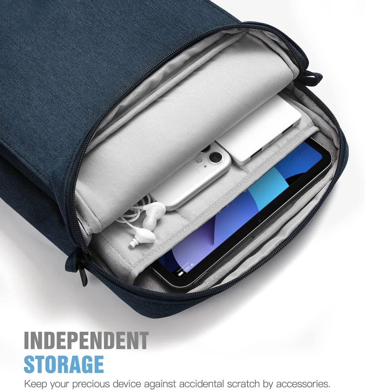 Premium 360° Protective 5 Pockets Tablet Sleeve with Plush Protection - Image 8