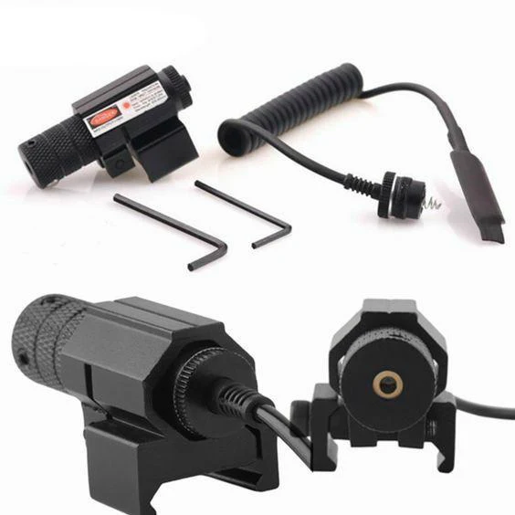Tactical Mini Red Laser Dot With Tail Switch