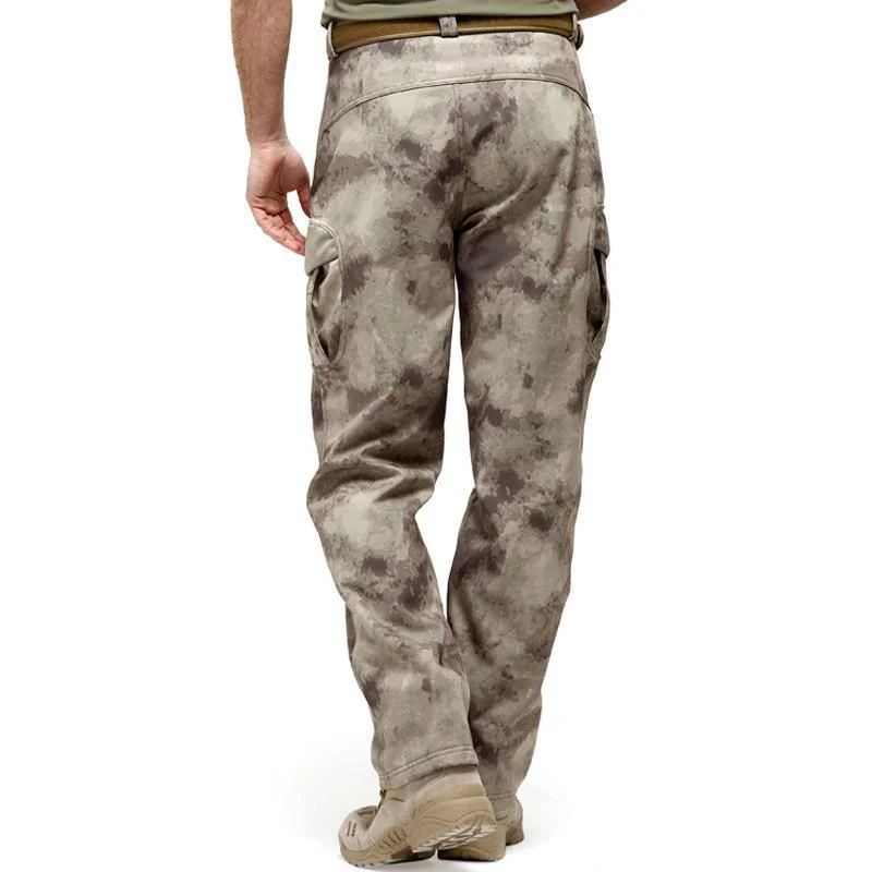 Tactical Soft-shell Waterproof Warm Pants  (8 colors) - Image 9