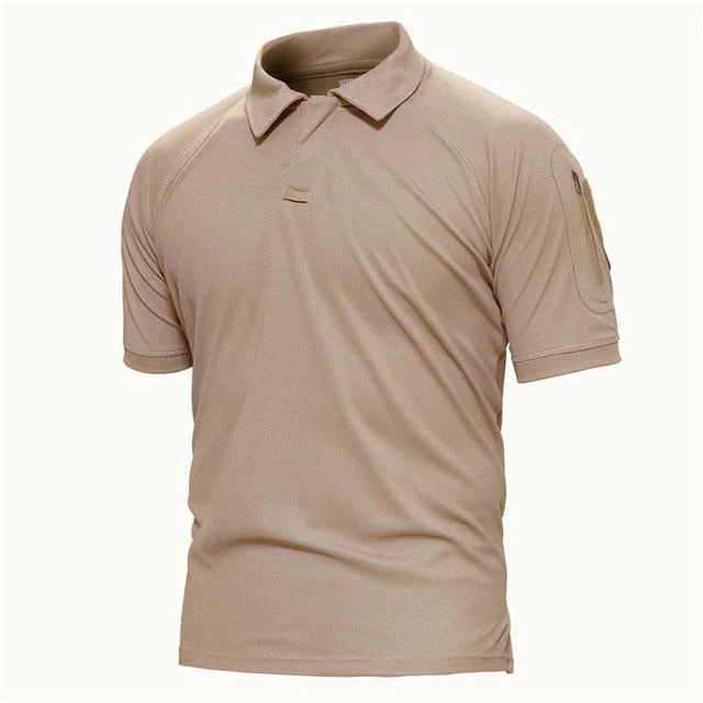 TACVASEN Sleeve Pocket Tactical Polo - Image 3