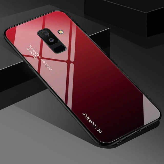 Tempered Glass Gradient Color Case for Samsung - Image 2