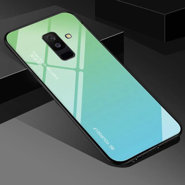 Tempered Glass Gradient Color Case for Samsung - Image 3
