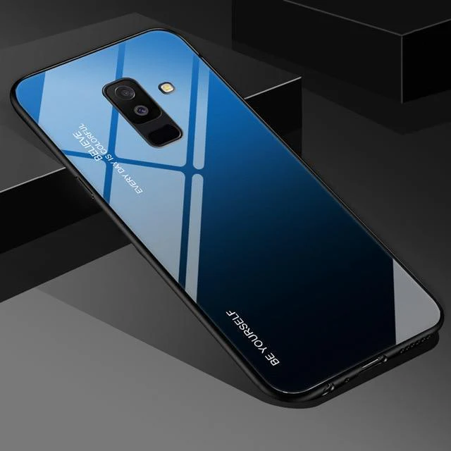 Tempered Glass Gradient Color Case for Samsung - Image 6