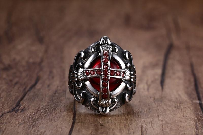 "The End Time" Cross Rings