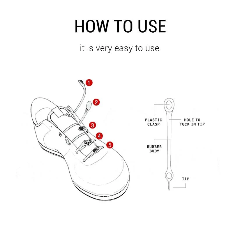 Tie-Free™ Silicone Elastic Shoelaces (12 pcs) - Image 22