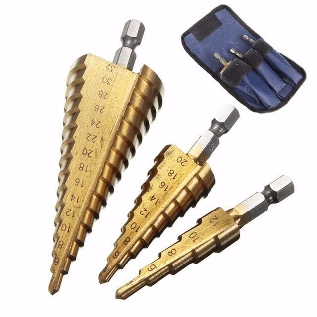 Titanium Metric Step Cone Drill Bit Set - Image 3