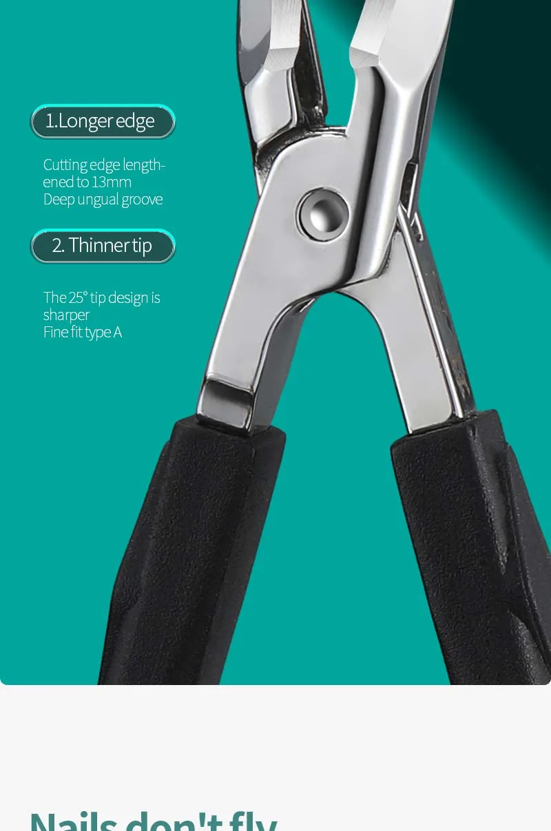 ProBevel 25° Beveled Edge Wide-Opening Anti-Splash Ingrown Nail Trimmer - Image 14