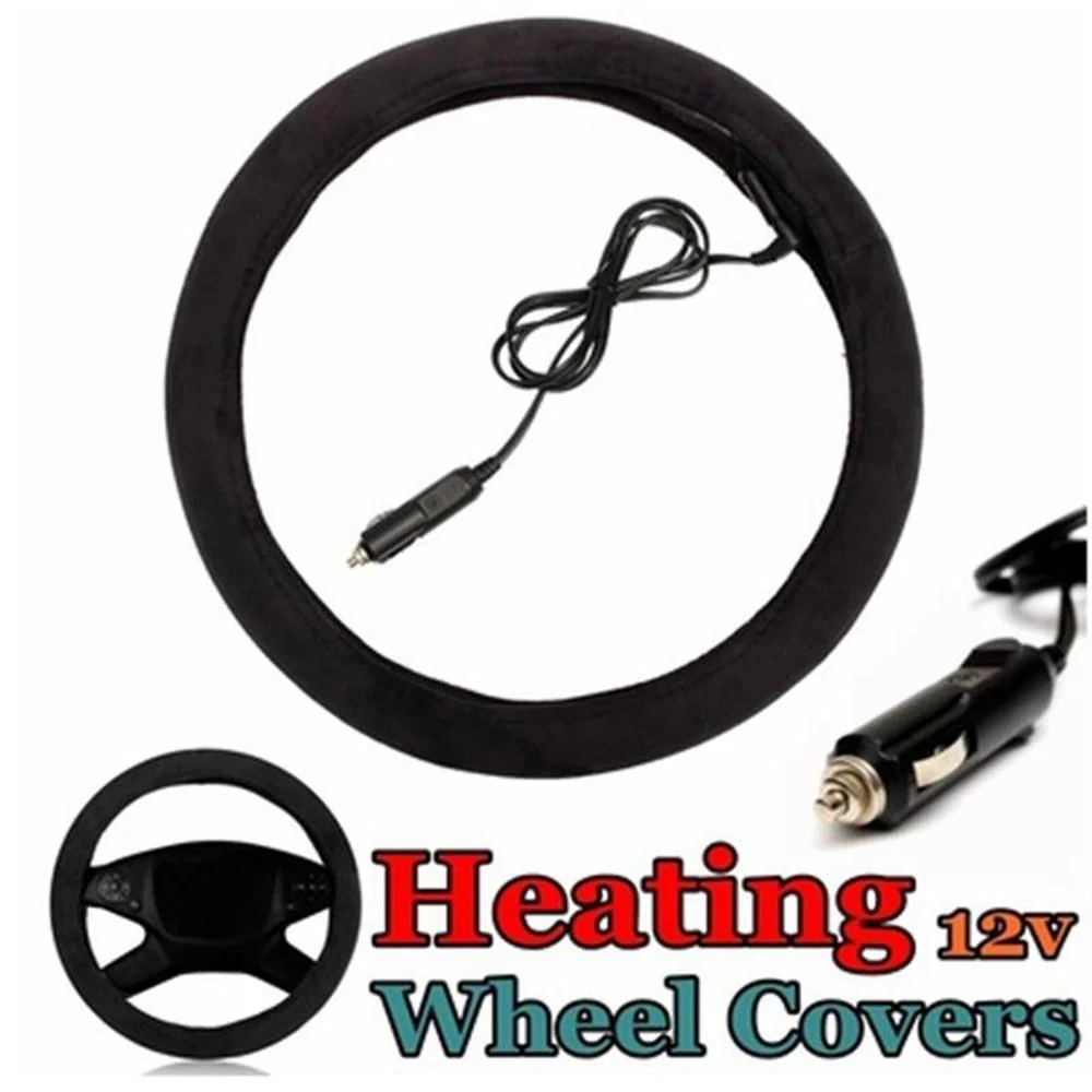 12V Heated Steering Wheel Cover - Image 2