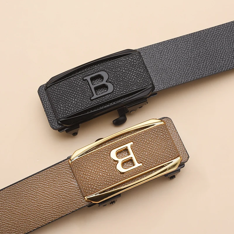 EasyLock No-Hole Toothless Automatic Buckle Business to Casual Flexible Fit Belt - Image 2