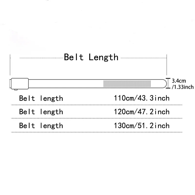EasyLock No-Hole Toothless Automatic Buckle Business to Casual Flexible Fit Belt - Image 3