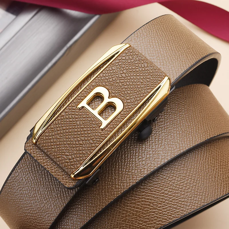 EasyLock No-Hole Toothless Automatic Buckle Business to Casual Flexible Fit Belt - Image 4