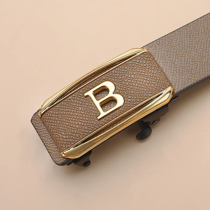 EasyLock No-Hole Toothless Automatic Buckle Business to Casual Flexible Fit Belt - Image 5