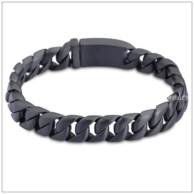 Topen-Stainless Steel Black Bracelet - Image 2