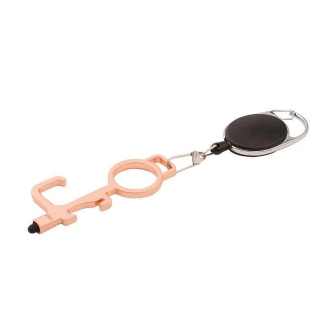 Smart 4 in 1 Touch-less EDC Door Opener With Stretchable Keychain ***2 pcs set*** - Image 10