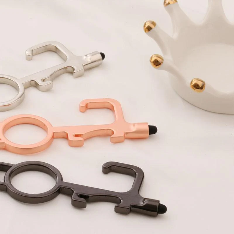 Smart 4 in 1 Touch-less EDC Door Opener With Stretchable Keychain ***2 pcs set*** - Image 15