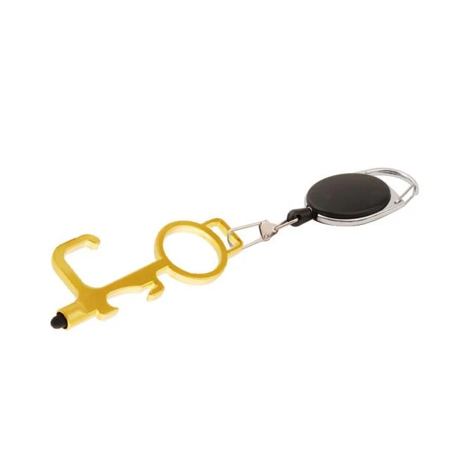 Smart 4 in 1 Touch-less EDC Door Opener With Stretchable Keychain ***2 pcs set*** - Image 9