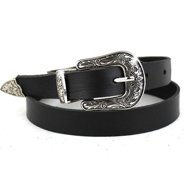 Western Cowgirl Women's Leather Belt - Image 3