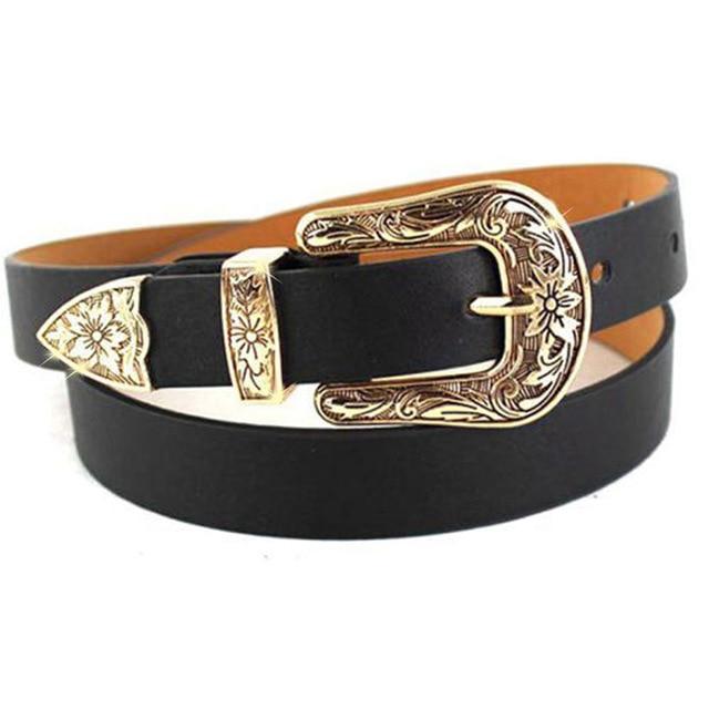 Western Cowgirl Women's Leather Belt - Image 5