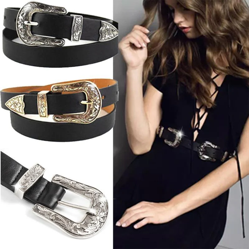 Western Cowgirl Women's Leather Belt - Image 6