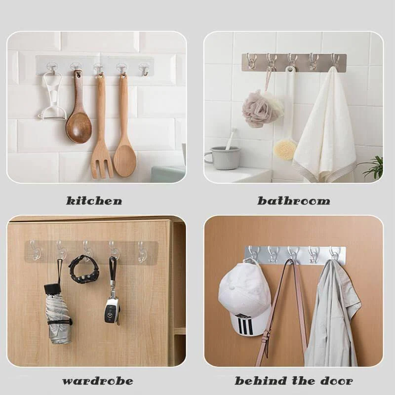 Seamless Drill-Free Hooks Plate Sticker - Image 4