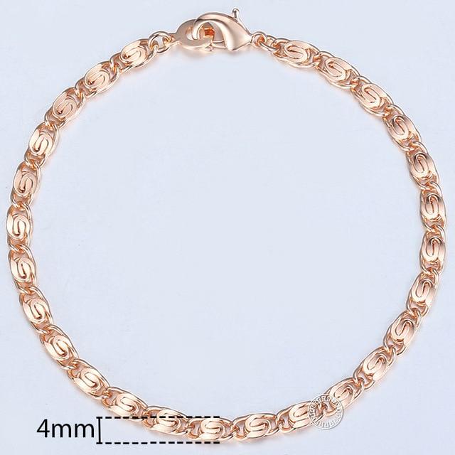 TrendsMax™ Rose Gold Unisex Chain-Link Bracelets - Image 12