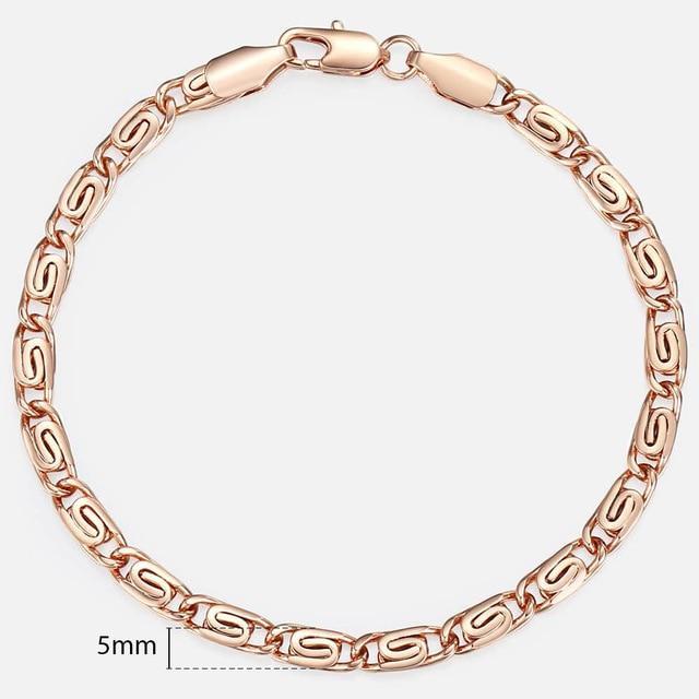 TrendsMax™ Rose Gold Unisex Chain-Link Bracelets - Image 14