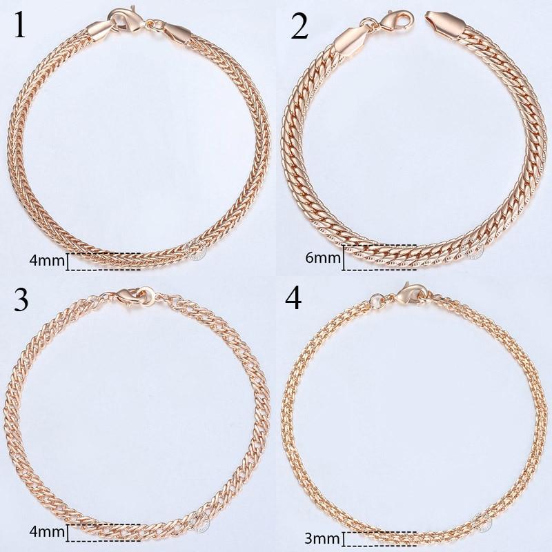 TrendsMax™ Rose Gold Unisex Chain-Link Bracelets - Image 16