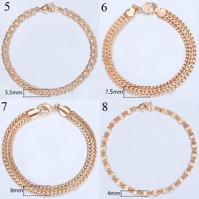 TrendsMax™ Rose Gold Unisex Chain-Link Bracelets - Image 17