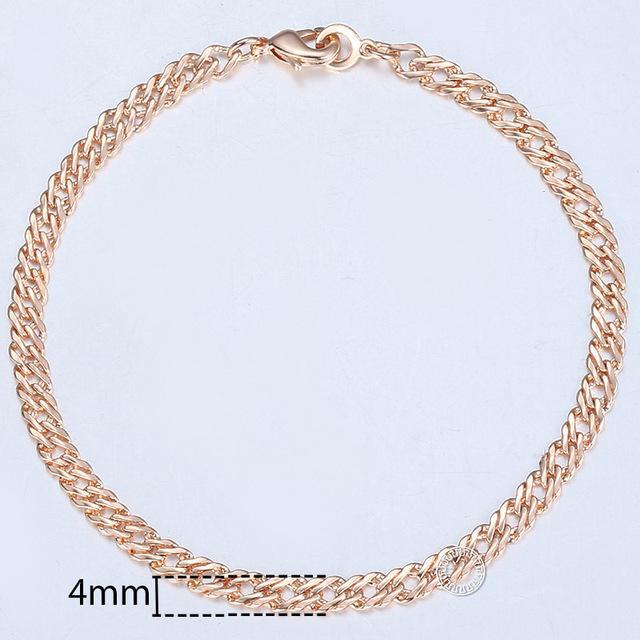 TrendsMax™ Rose Gold Unisex Chain-Link Bracelets - Image 4