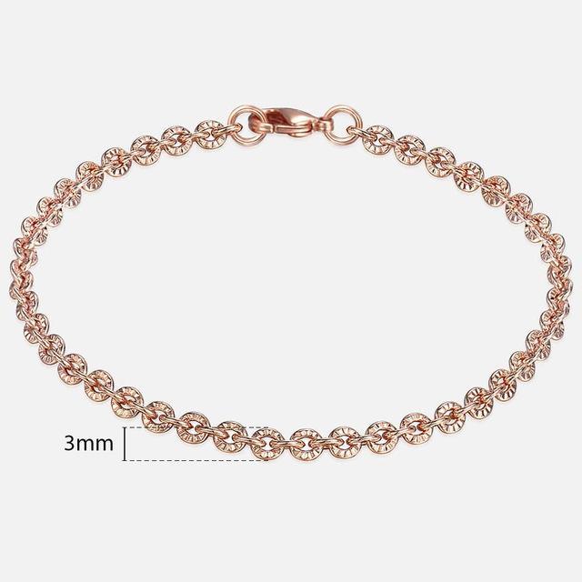 TrendsMax™ Rose Gold Unisex Chain-Link Bracelets - Image 5