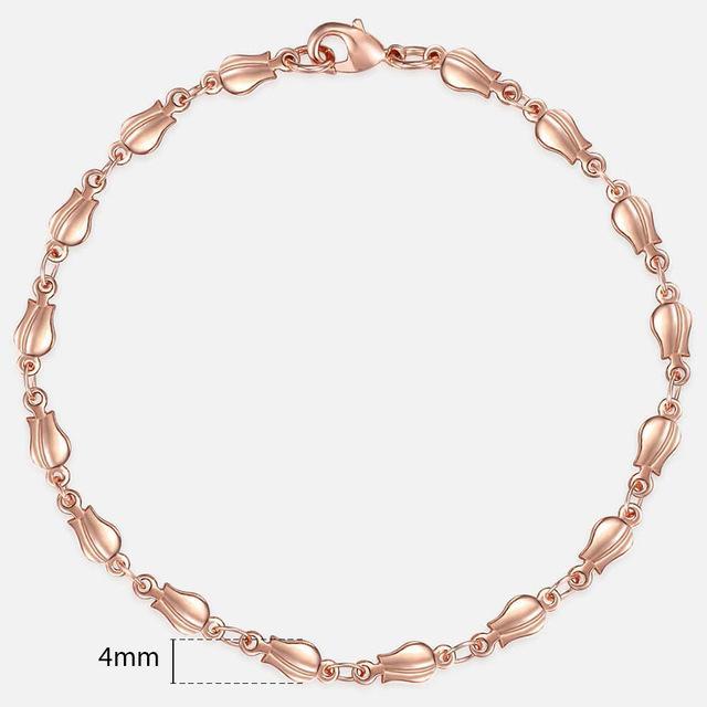 TrendsMax™ Rose Gold Unisex Chain-Link Bracelets - Image 9