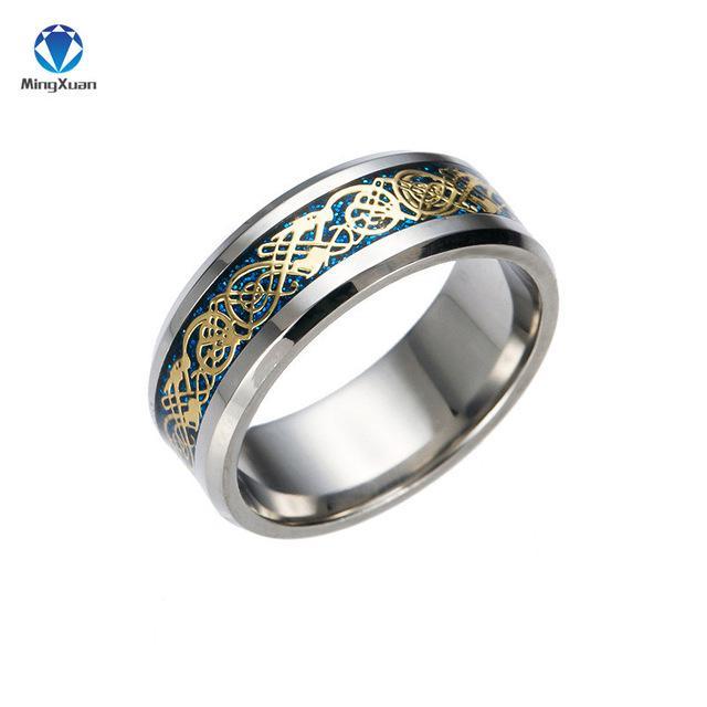 Tribal Dragon 316L Stainless-Steel Ring - Image 3
