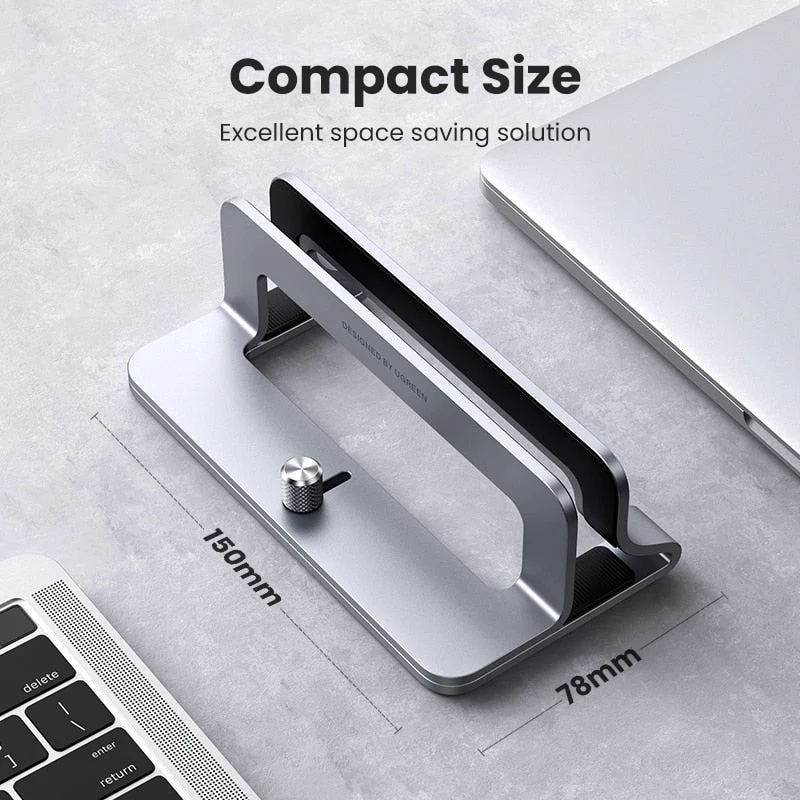 UGREEN™ Vertical Aluminum Laptop Stand Holder - Image 6