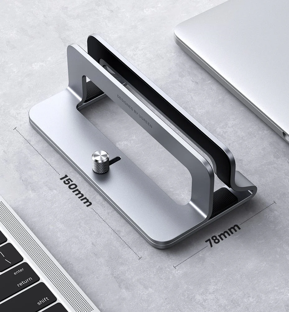 UGREEN™ Vertical Aluminum Laptop Stand Holder - Image 8
