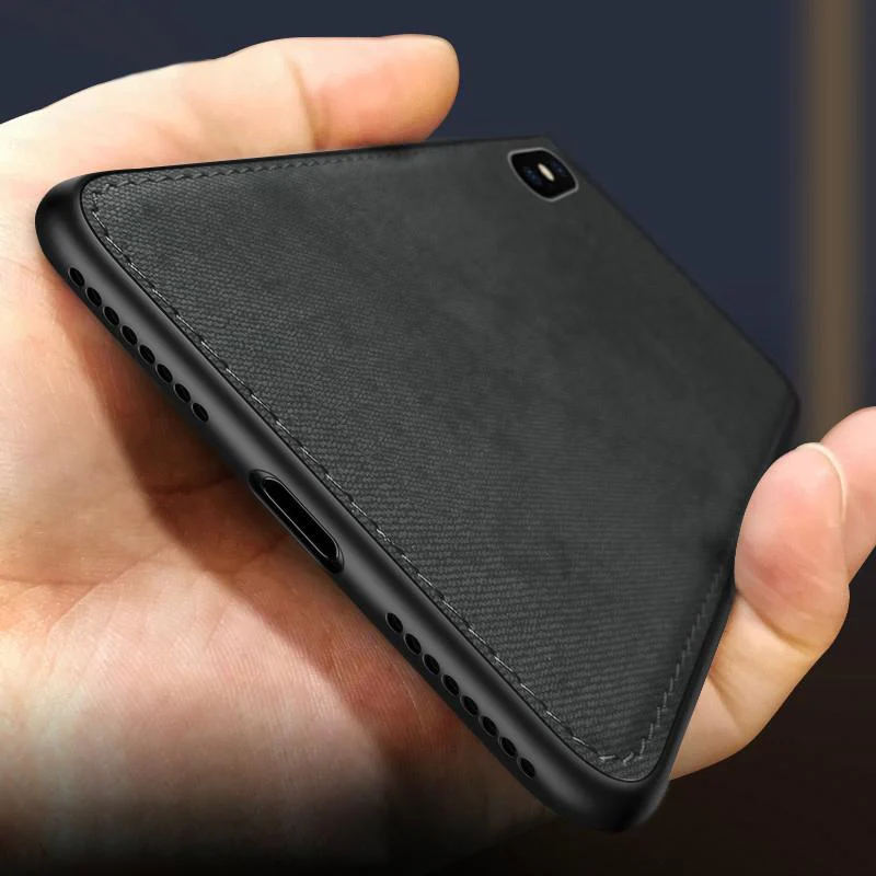 Ultra-thin Canvas Silicon Case For iphone - Image 2