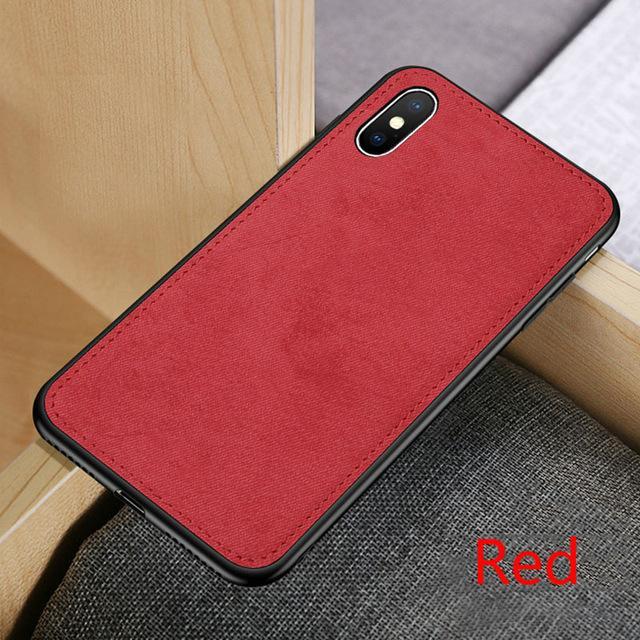 Ultra-thin Canvas Silicon Case For iphone - Image 3