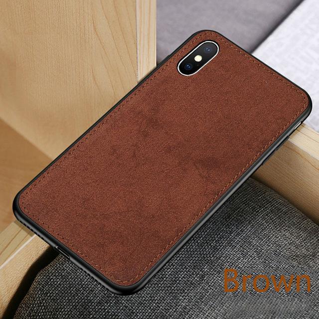 Ultra-thin Canvas Silicon Case For iphone - Image 4