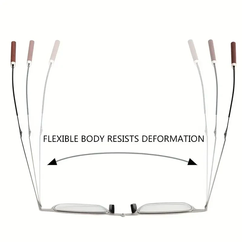 Flat-Fold Lightweight Anti-Blue Light Reading Glasses with Protective Case - Image 7