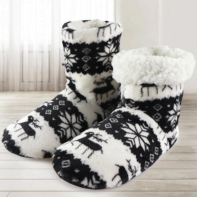 Unisex Cozy Cotton Slipper Boots - Image 10