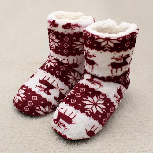 Unisex Cozy Cotton Slipper Boots - Image 3