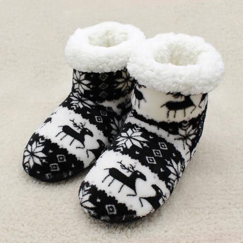 Unisex Cozy Cotton Slipper Boots - Image 6