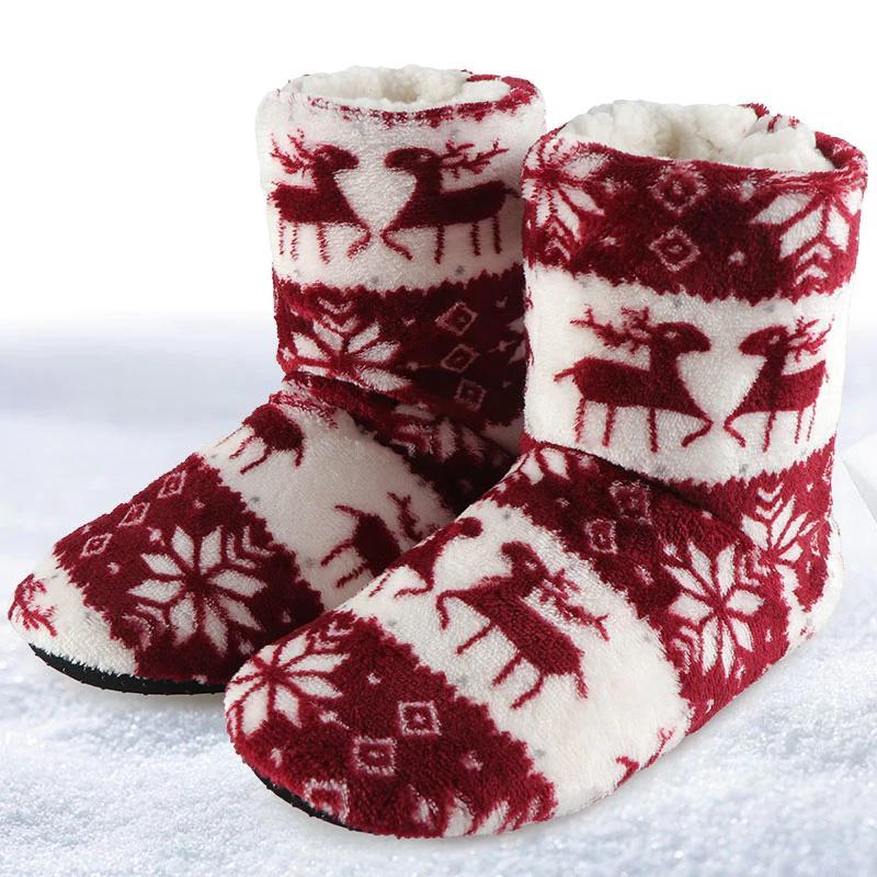 Unisex Cozy Cotton Slipper Boots - Image 9