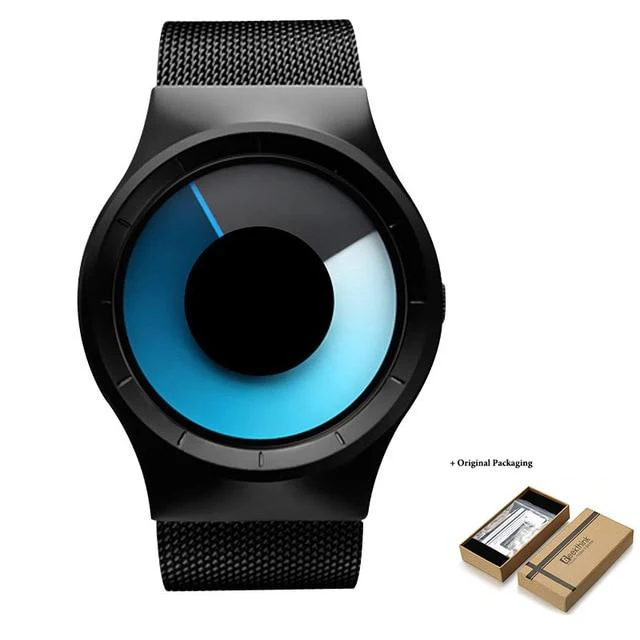 OceanTime™ Unisex UltraModern Stainless Steel Mesh Quartz Watch - Image 2