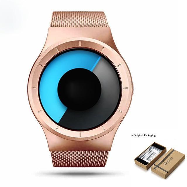 OceanTime™ Unisex UltraModern Stainless Steel Mesh Quartz Watch - Image 3